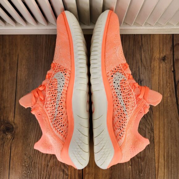 Nike Free RN Flyknit 2018 Womens Size 10 Crimson Pulse Running Shoes 942839-801 - Picture 6 of 9
